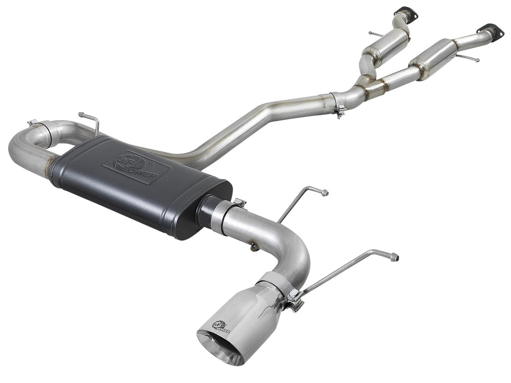 AFE MACH Force XP 2.5" to 3" 304 Stainless Steel Cat Back Exhaust System 2014-2021 Jeep Grand Cherokee (WK2) V6 3.6L