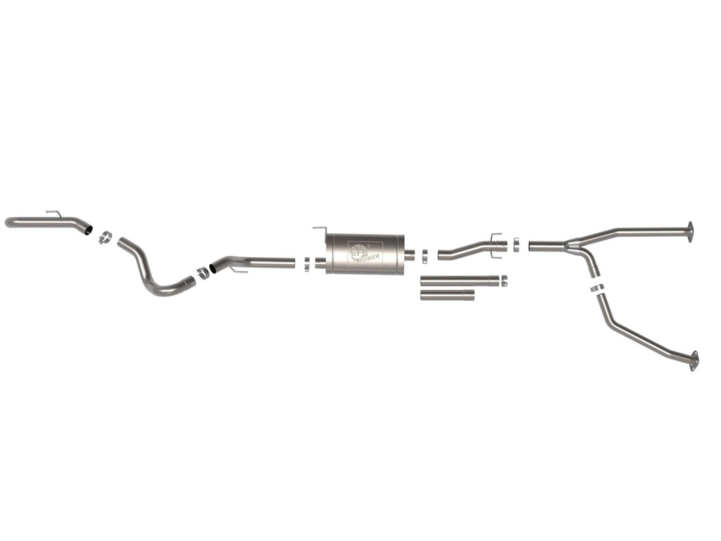 AFE Apollo GT Series Hi-Tuck 2.5" to 3" 409 Stainless Exhaust Systems 2022+ Toyota Tundra V6 (3.5L)