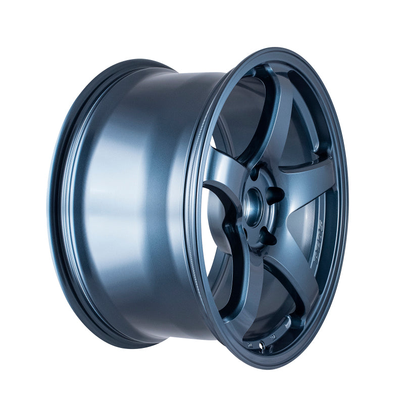18x9.5 Enkei PF05 5x114.3 38mm Offset 75mm Bore Misty Blue Wheel