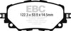 EBC 2016+ Fiat 124 Spider 1.4L Turbo Ultimax2 Front Brake Pads