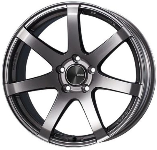 Enkei PF07 17x9 5x114.3 20mm Offset 75mm Bore Dark Silver Wheel