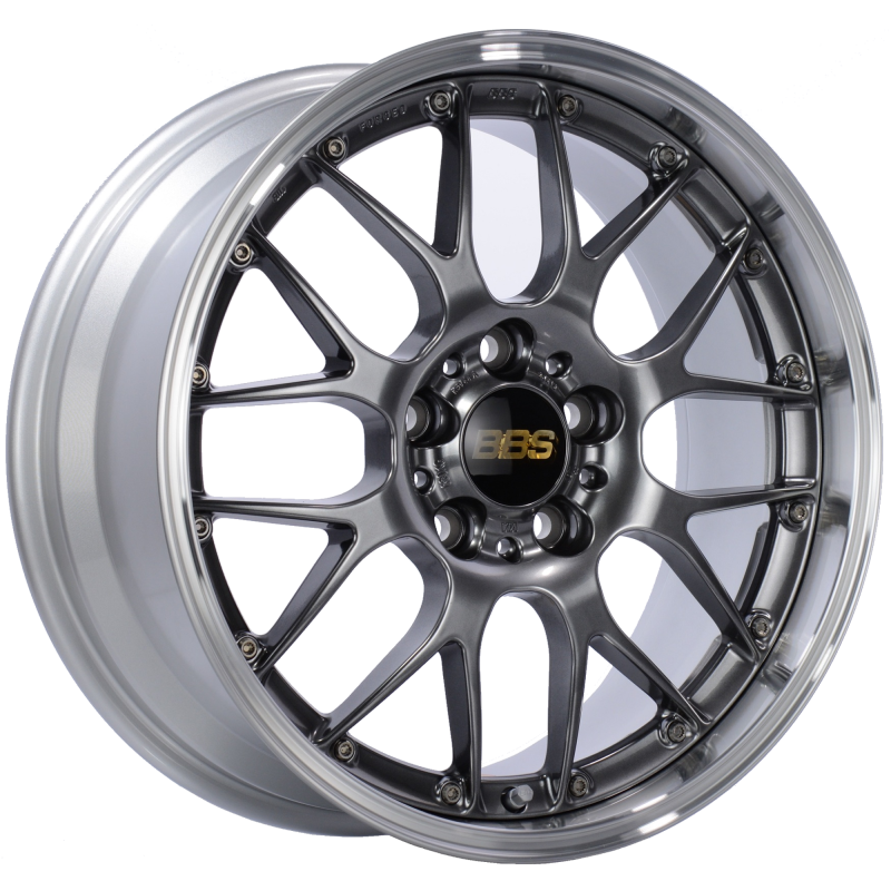 20x8.5 BBS RS-GT Diamond Black Center Diamond Cut Lip