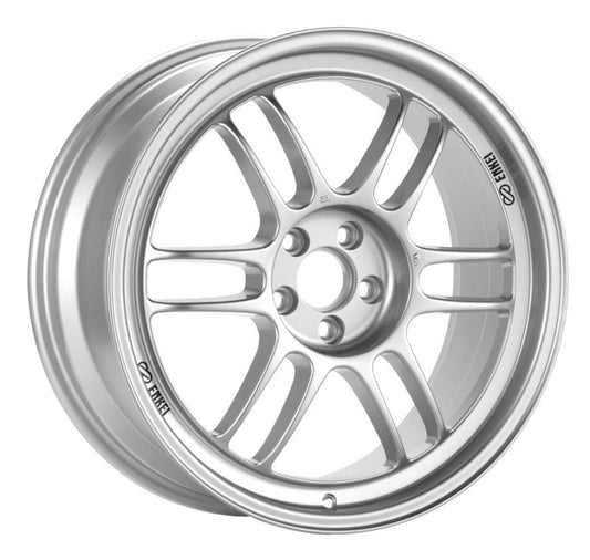 18x8.0 Enkei RPF1 5x112 35mm Offset 73mm Bore Silver Wheel