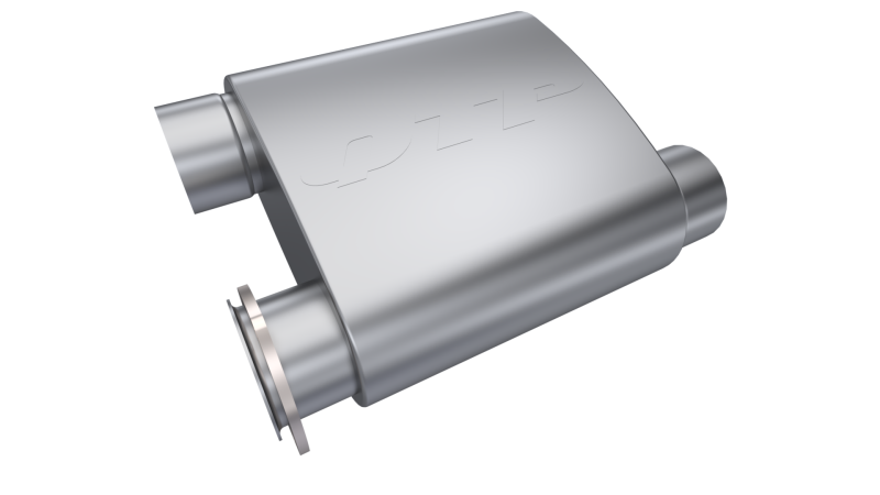 QTP 3in Weld-On Reverse 304SS Screamer Muffler Short Case w/Bolt-On QTEC Electric Cutout
