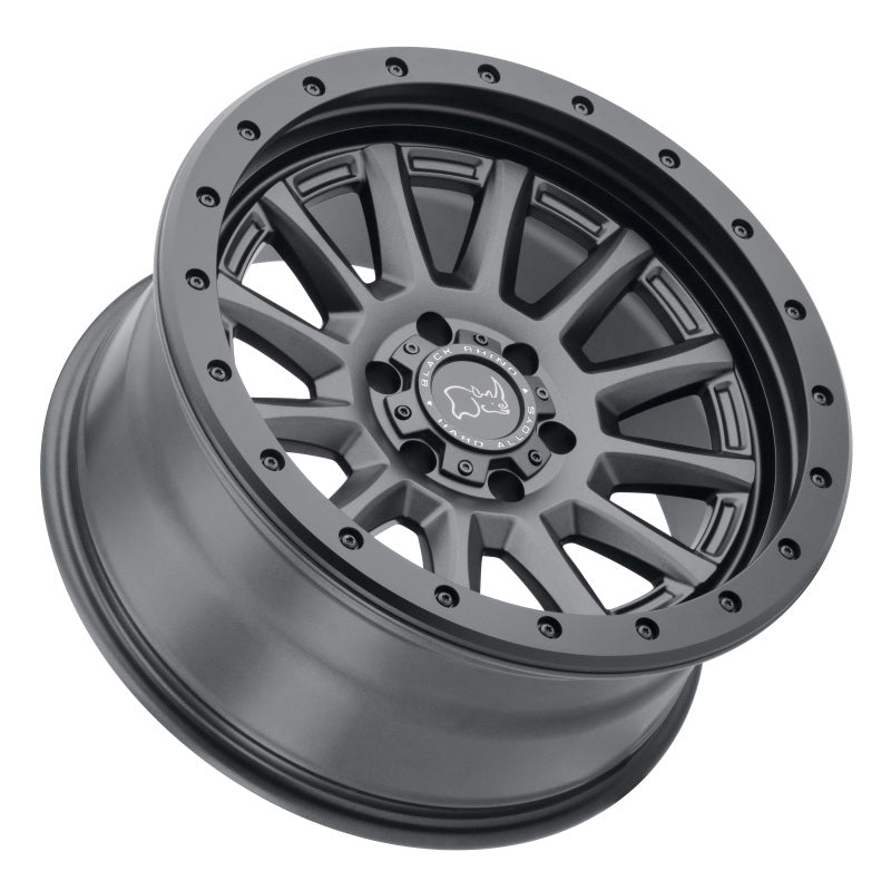 17x8.5 Black Rhino Dugger Gun Black