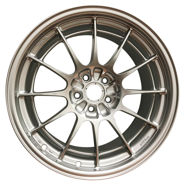18x9.5 Enkei Racing NT03+M Ford Focus RS Fitment F1 Silver (5x108)