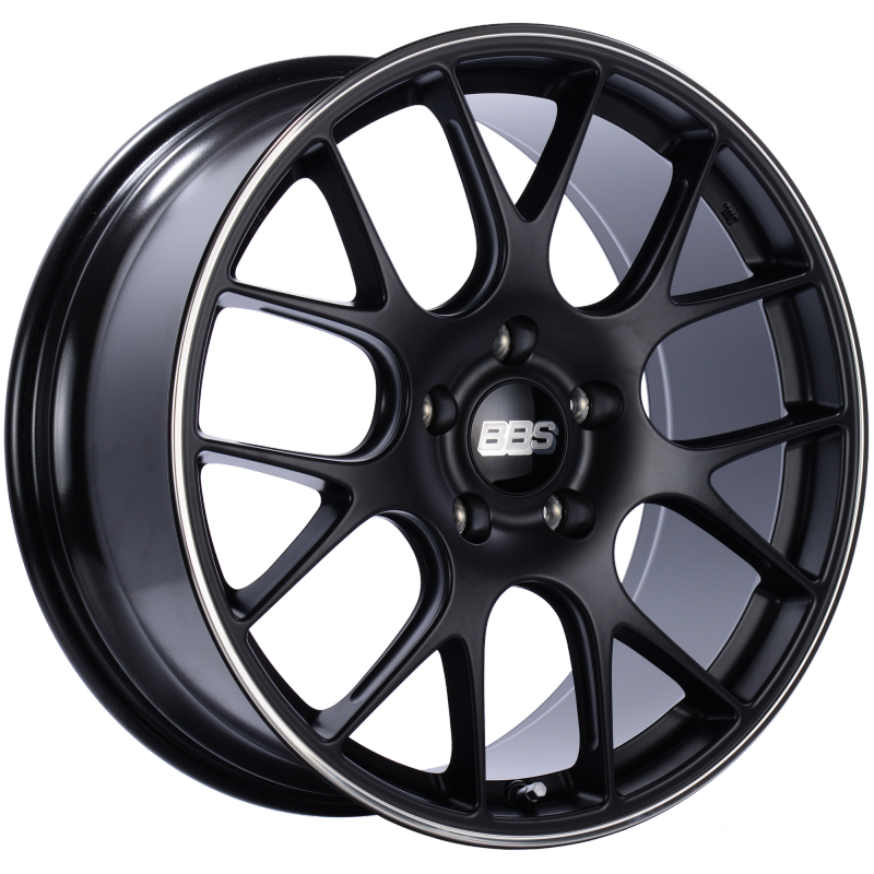 BBS CH-R 20x9 5x130 ET49 CB71.6 Satin Black Polished Rim Protector Wheel