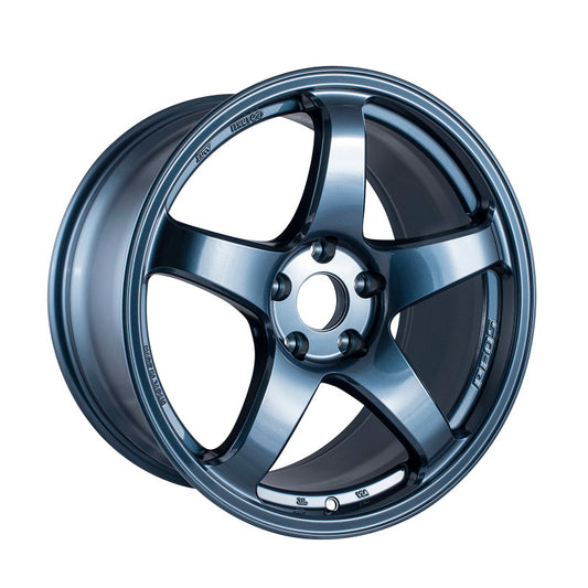18x9.5 Enkei PF05 5x114.3 38mm Offset 75mm Bore Misty Blue Wheel