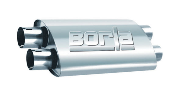 Borla 2.25in Dual In/Out 19in x 9.5in x 4in Turbo XL Muffler