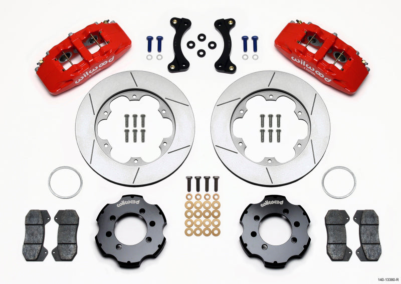 Wilwood Dynapro 6 Front Hat Kit 11.00in GT Rotor Red 1995-2005 Miata