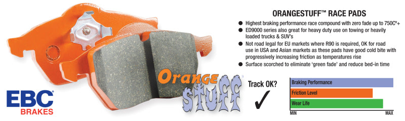 EBC 07-13 Mazda 3 2.3 Turbo Orangestuff Front Brake Pads