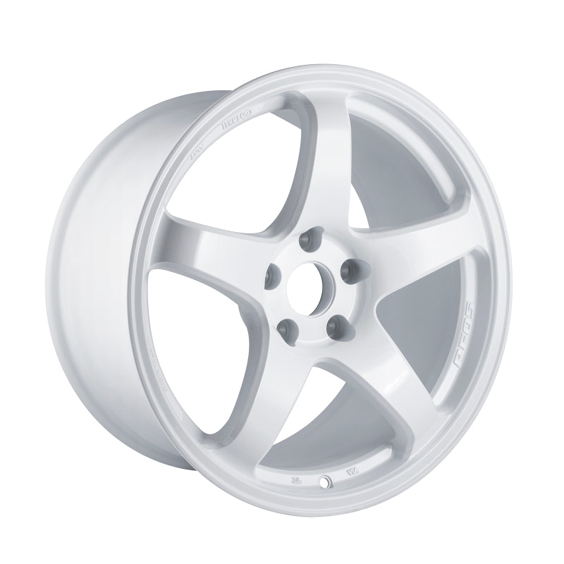 18x9.5 Enkei PF05 5x114.3 38mm Offset 75mm Bore White Pearl Wheel