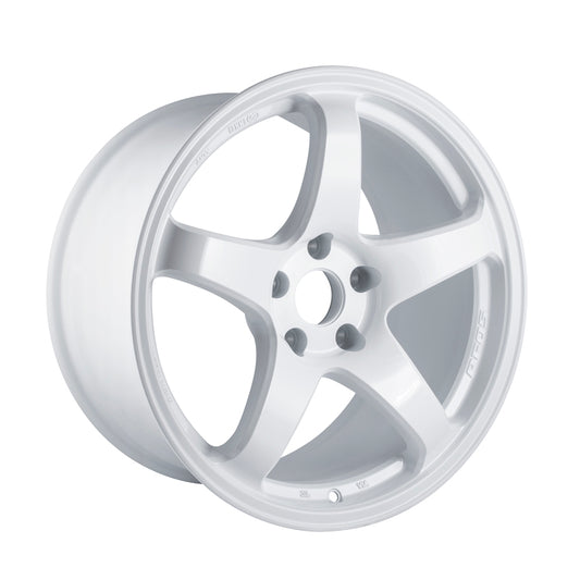 18x9.5 Enkei PF05 5x114.3 38mm Offset 75mm Bore White Pearl Wheel