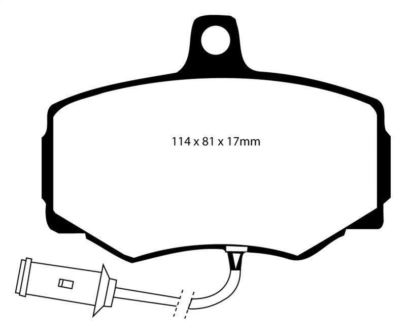 EBC 86-87 Jaguar XJ6 3.6 Redstuff Front Brake Pads