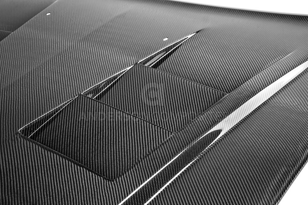 Anderson Composites Type-TS Carbon Fiber Heat Extractor Hood 2011-2014 Dodge Charger