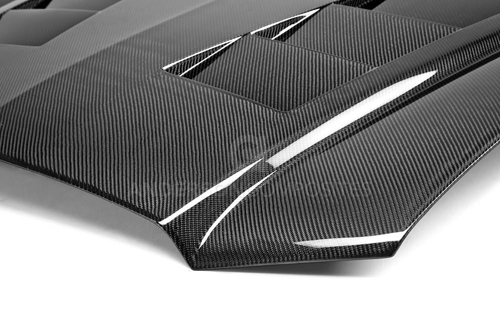 Anderson Composites Type-TS Carbon Fiber Heat Extractor Hood 2011-2014 Dodge Charger