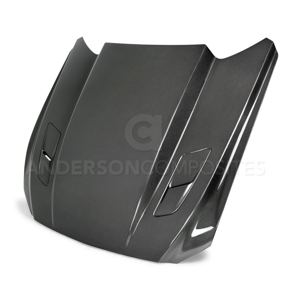 Anderson Composites Carbon Fiber Cowl Hood 2015-2017 Ford Mustang
