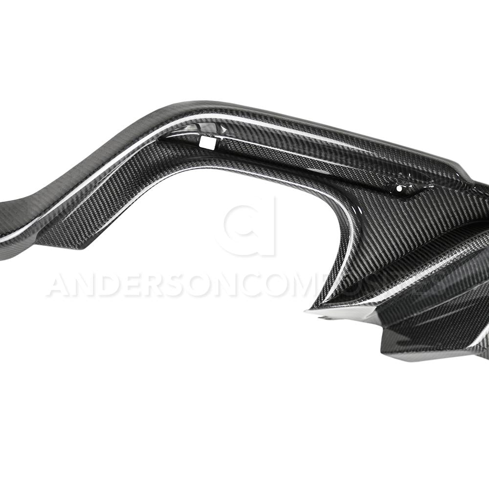 Anderson Composites Type-OE Carbon Fiber Quad Tip Rear Diffuser 2018-2019 Ford Mustang Eco Boost/GT