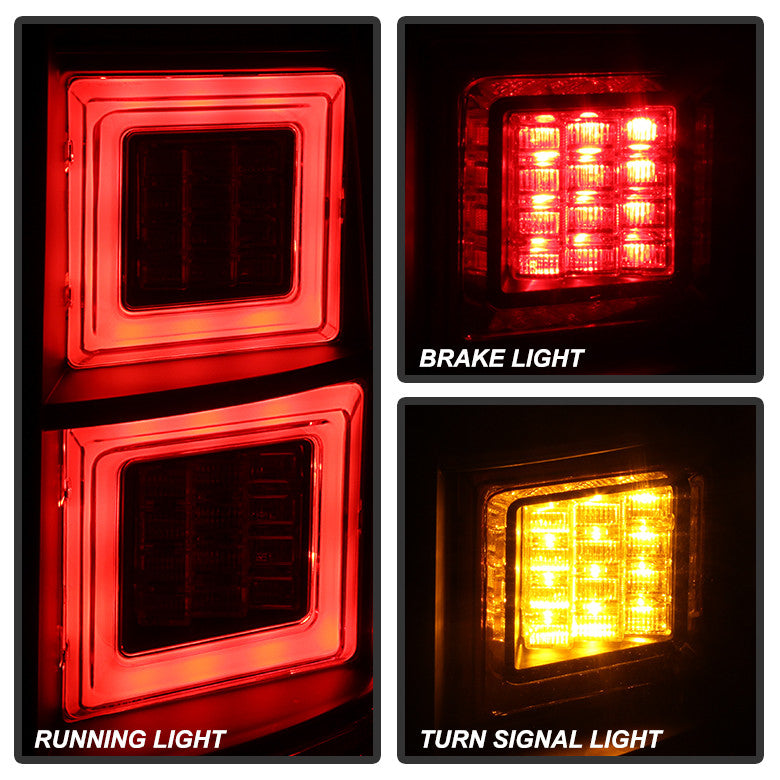 2010-2014 Land Rover Discovery LR4 Light Bar LED Tail Lights - Smoke