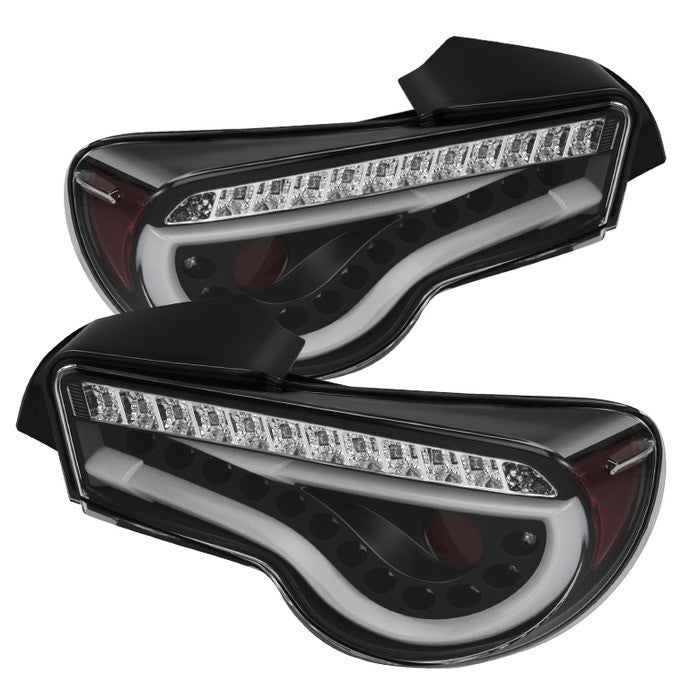 2012-2016 Scion FRS / 2012-2018 Subaru BRZ Light Bar LED Tail Lights - Black