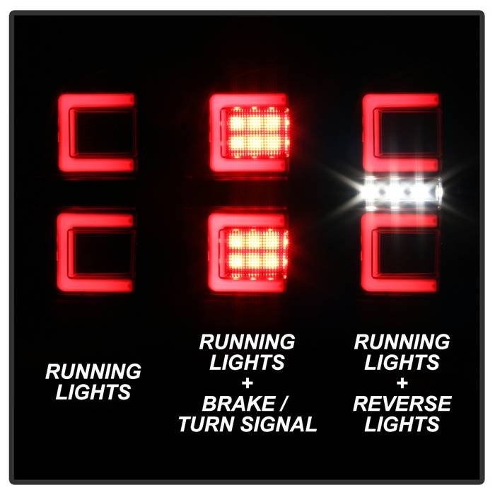 2016-2019 Toyota Tacoma LED Tail Lights - Black