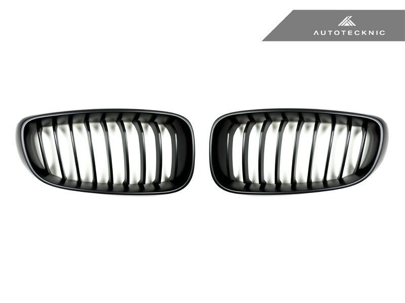 AutoTecknic Replacement Stealth Black Front Grilles BMW F34 3-Series Gran Turismo