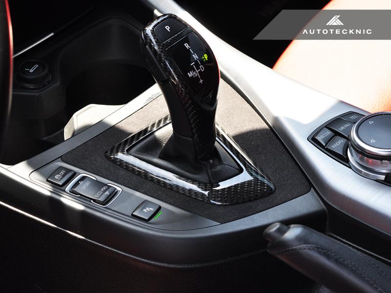 AutoTecknic Carbon Alcantara Shift Console Trim - F22 2-Series | F87 M2