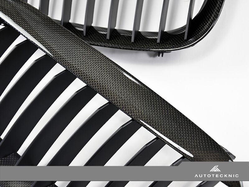 AutoTecknic Replacement Carbon Fiber Front Grilles BMW E63 Coupe / E64 Cabrio | 6 Series & M6