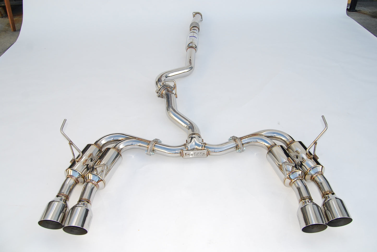 Invidia Gemini Single Layer Quad Stainless Steel Tip Cat-back Exhaust 2015-2019 Subaru WRX / STI
