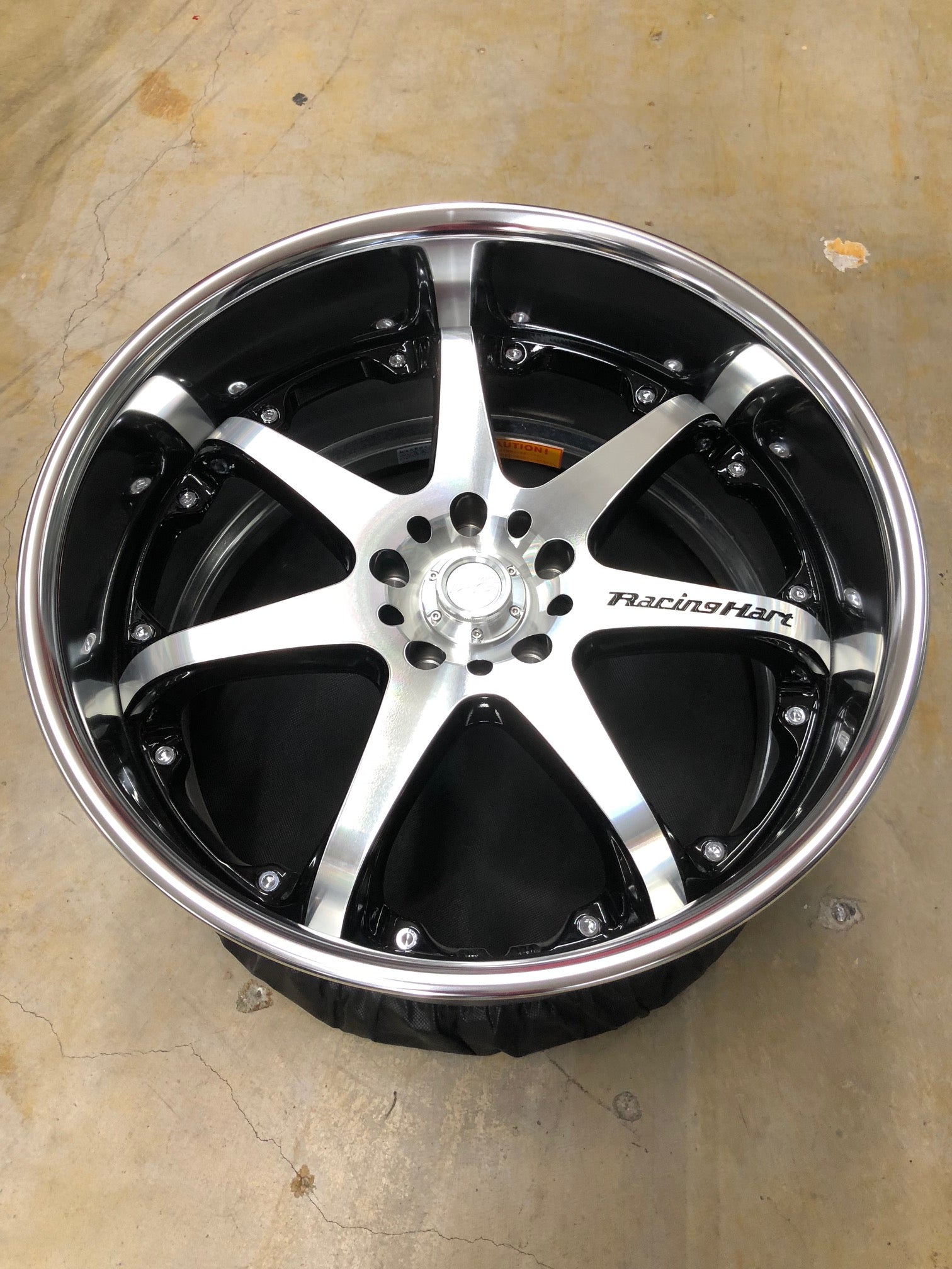 19x9.0 / 19x10.5 Racing Hart RS-521 5x114.3 Machined Silver โ Darkside ...