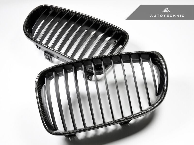 AutoTecknic Replacement Carbon Fiber Front Grilles BMW E82 Coupe / E88 Cabrio | 1 Series including 1M