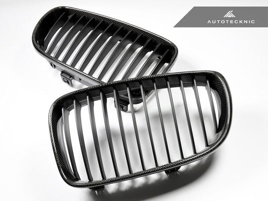 AutoTecknic Replacement Carbon Fiber Front Grilles BMW E82 Coupe / E88 Cabrio | 1 Series including 1M