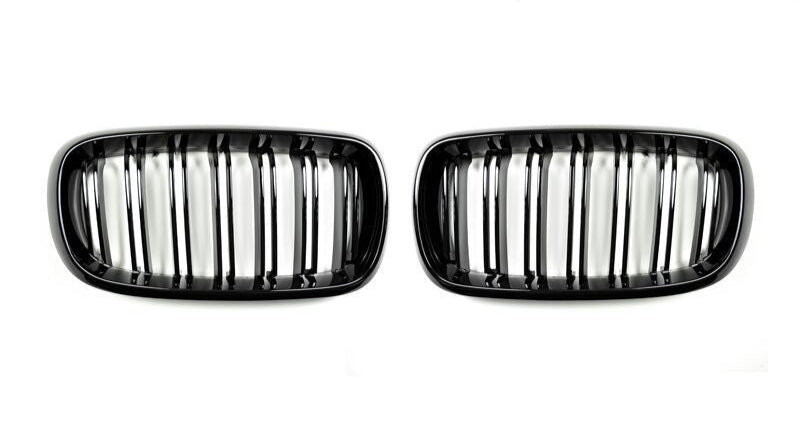 AutoTecknic Dual-Slats Gloss Black Front Grille Set - F15 X5 | F85 X5M & F16 X6 | F86 X6M