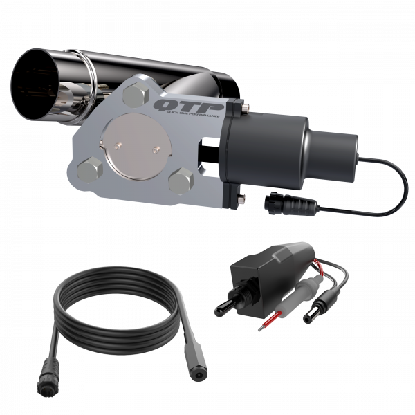 QTP 2.25" Electric Exhaust Cutout Combo Kit