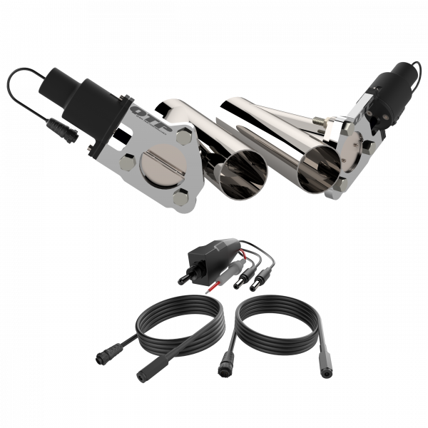 Quick Time Performance Dual 3" QTP Electric Exhaust Cutout Combo Kit