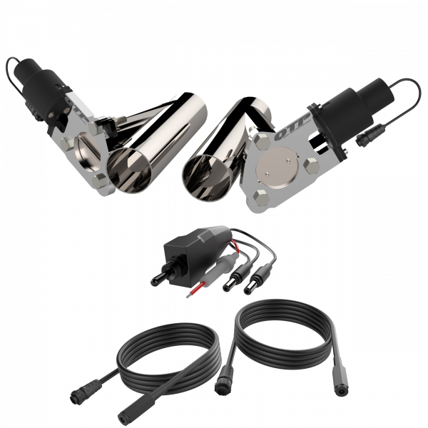 Quick Time Performance Dual 2.50" QTP Electric Exhaust Cutout Combo Kit