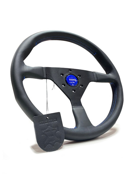 Momo Monte Carlo With Blue Stitching Steering Wheel 350mm