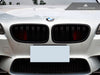 Autotecknic Replacement Dual-Slats Stealth Black Front Grilles BMW F10 5-Series