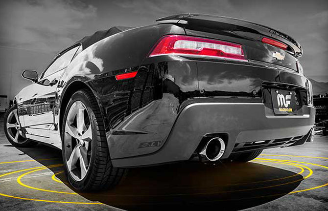 MagnaFlow Axle-Back Stainless 2010-2015 Chevrolet Camaro V6 3.6L (4" tips)