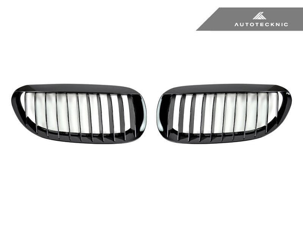 AutoTecknic Replacement Glazing Black Front Grilles BMW E63 Coupe / E64 Cabrio | 6 Series & M6