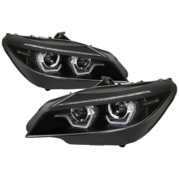 Spyder BMW Z4 09-13 Projector Headlights (Not Comp w Halogen) Black PRO-YD-BMWZ409HID-AFSSEQ-BK