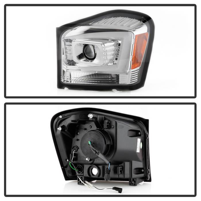 2004-2006 Dodge Durango Projector Headlights - Chrome