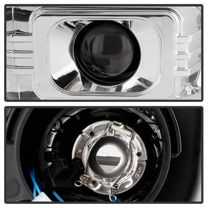 2004-2006 Dodge Durango Projector Headlights - Chrome