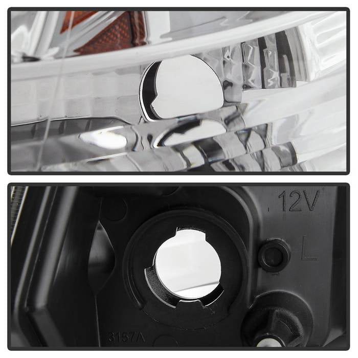 2009-2018 Dodge Ram 1500 / 2010-2019 Ram 2500/3500 Version 2 Projector Headlights - Halogen Model Only- Chrome Housing (Not Compatible With Factory Projector And LED DRL)