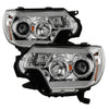 2012-15 Toyota Tacoma Projector Headlights - Light Bar DRL - Chrome