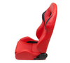 NRG Ferrari XM2 Style Seat PVC Leather Red/Black Trim (Left & Right) - Pair