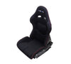 NRG Reclinable FRP Bucket Seat Black Cloth/Red Stitch (Large) - Each
