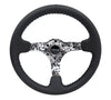 NRG Deep Dish Series Steering Wheel (3" Deep) Black Leather w/Hydrodipped Digi-Camo Spokes (350mm)