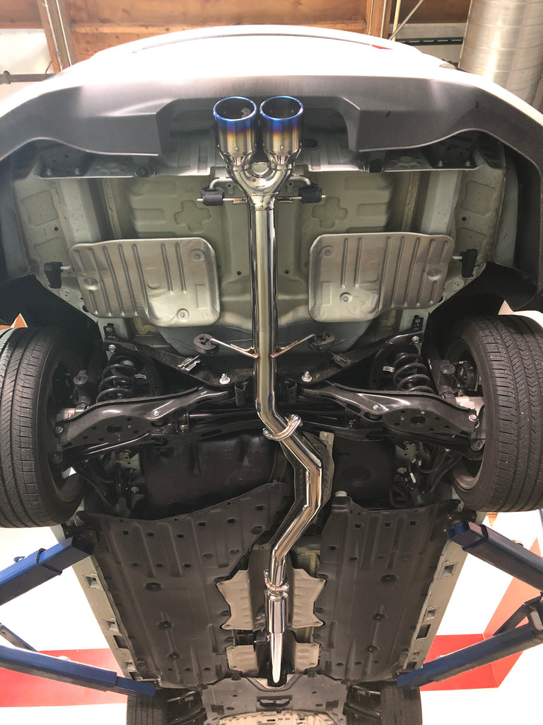 Injen SES Cat-back Exhaust System 2017-2018 Honda Civic Si L4-1.5L Turbo (Sedan Only) Dual Burnt Titanium Tips