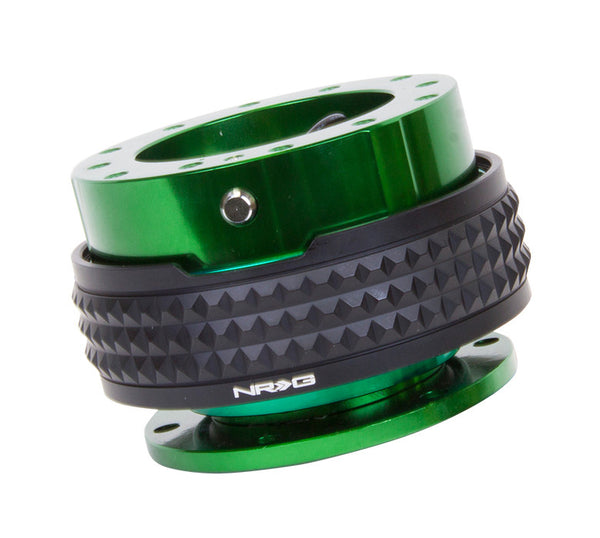 NRG Gen 2.1 Green/Black Ring Steering Wheel Quick Release